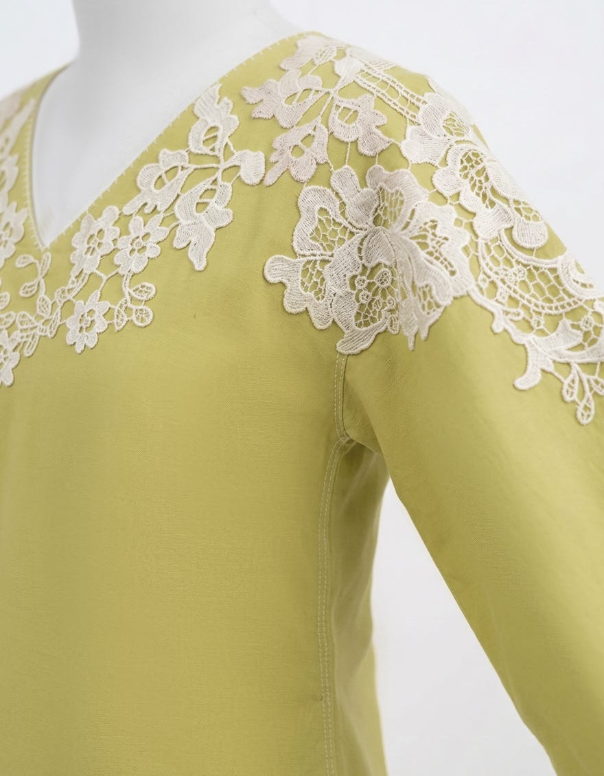 GREEN LAWN EMBROIDERED STITCHED 2PC