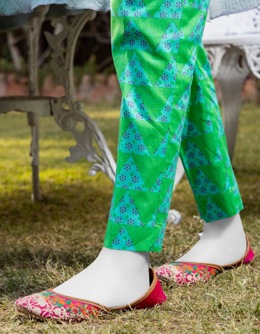 GREEN LAWN PRINTED TROUSERS | JGT-S-JTT-25-4005