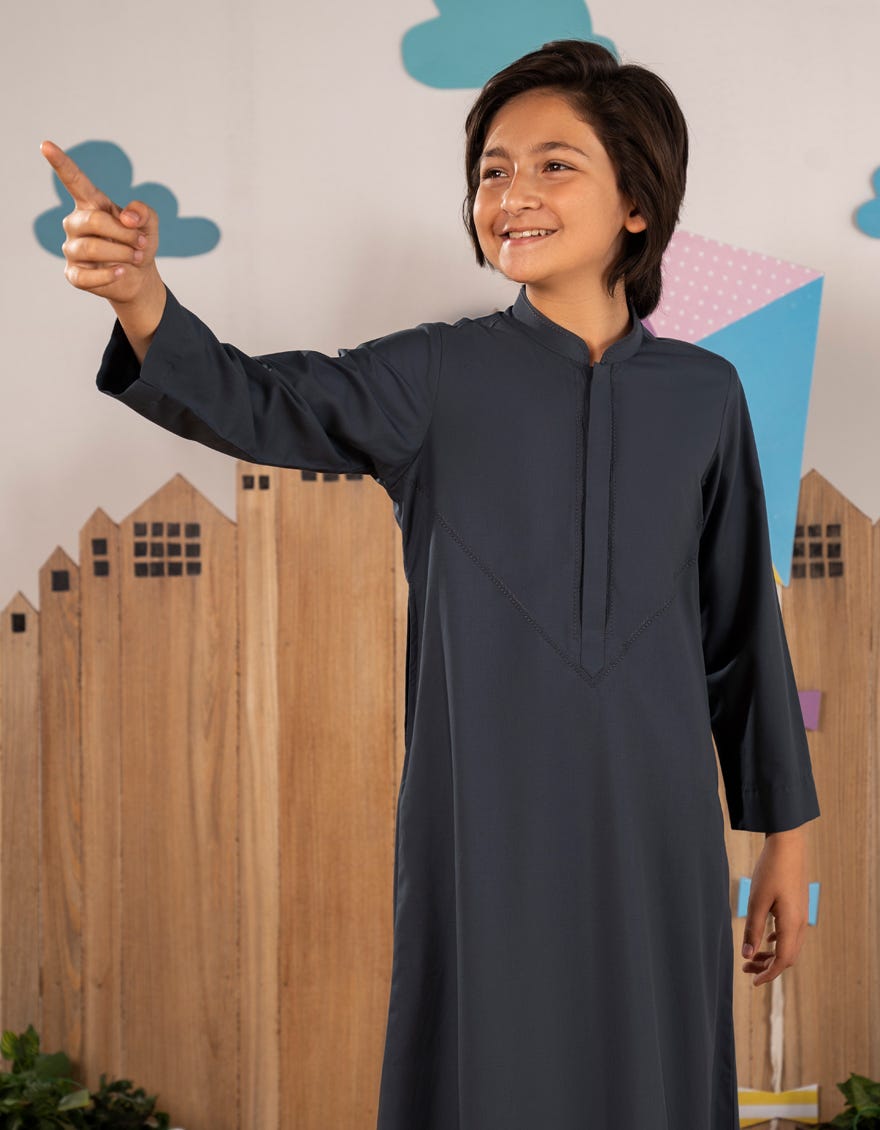 TEAL BLUE SEMI-FORMAL JUBBA