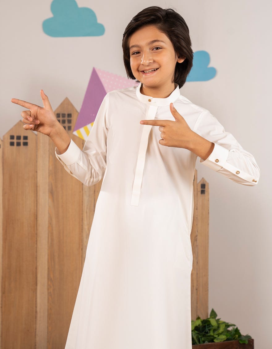 OFF WHITE PLAIN JUBBA