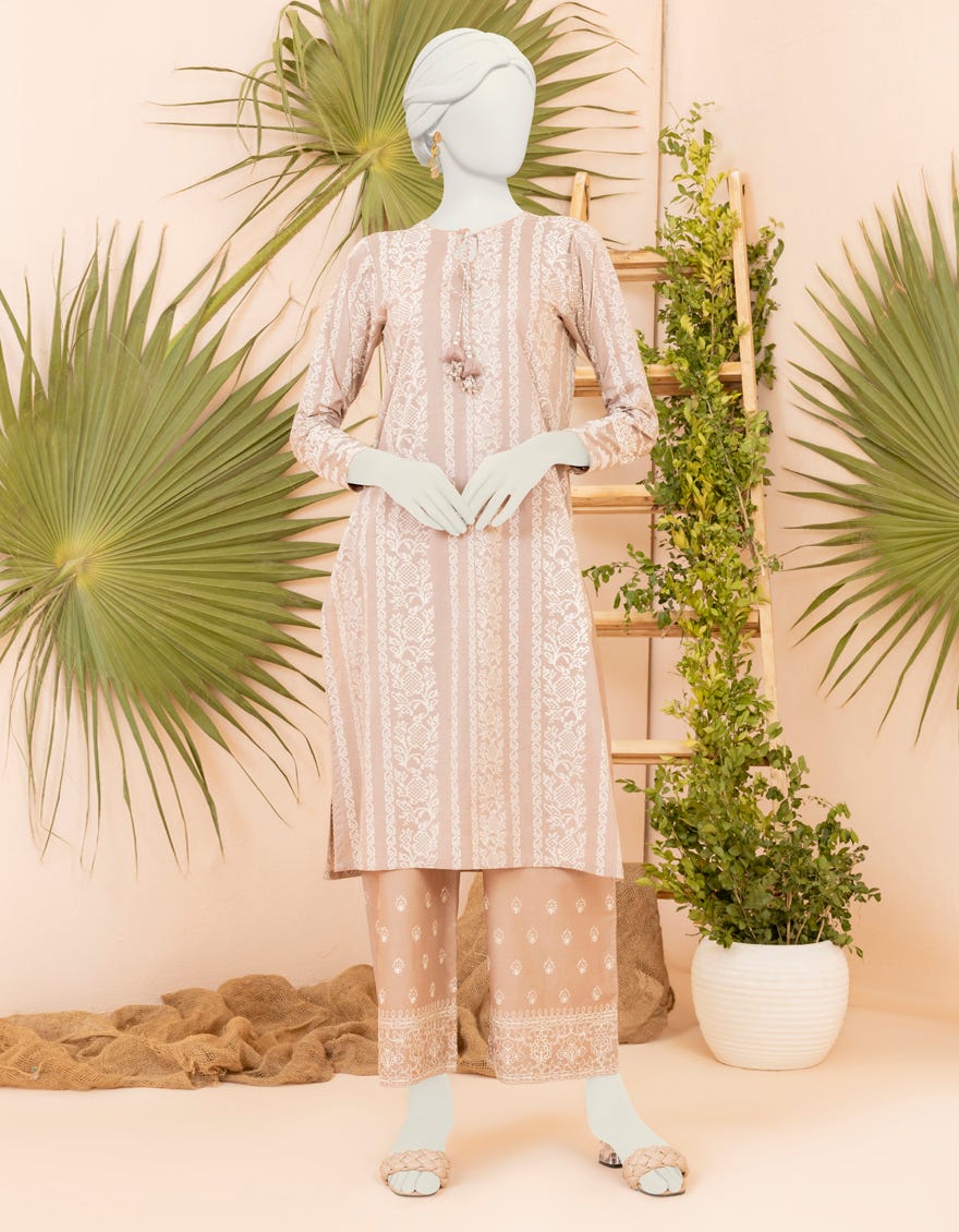 Brown Lawn Unstitched 2 Piece Dress | Jjls-S-Jw2-23-2010