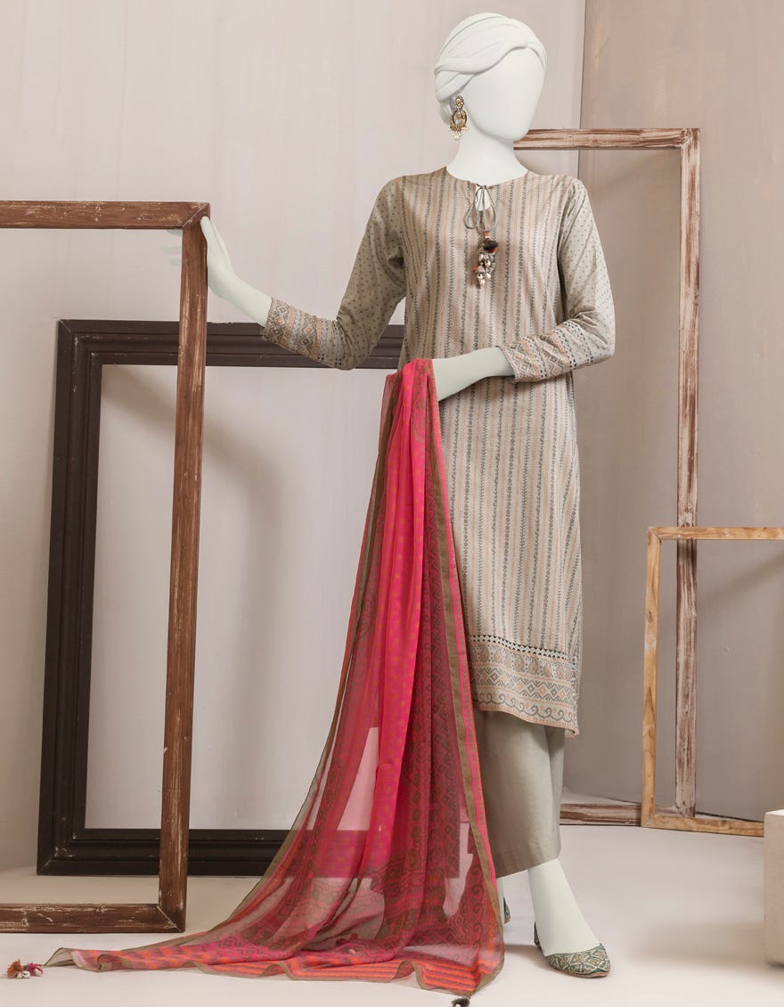 Green Lawn Unstitched 2 Piece Dress | Jjls-S-Jw2-23-7007