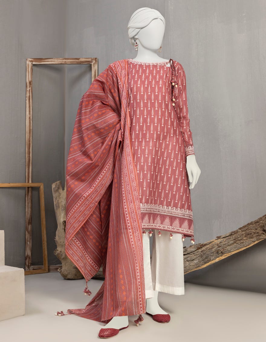 Red Lawn Unstitched 2 Piece Dress | Jjls-S-Jw2-23-7013