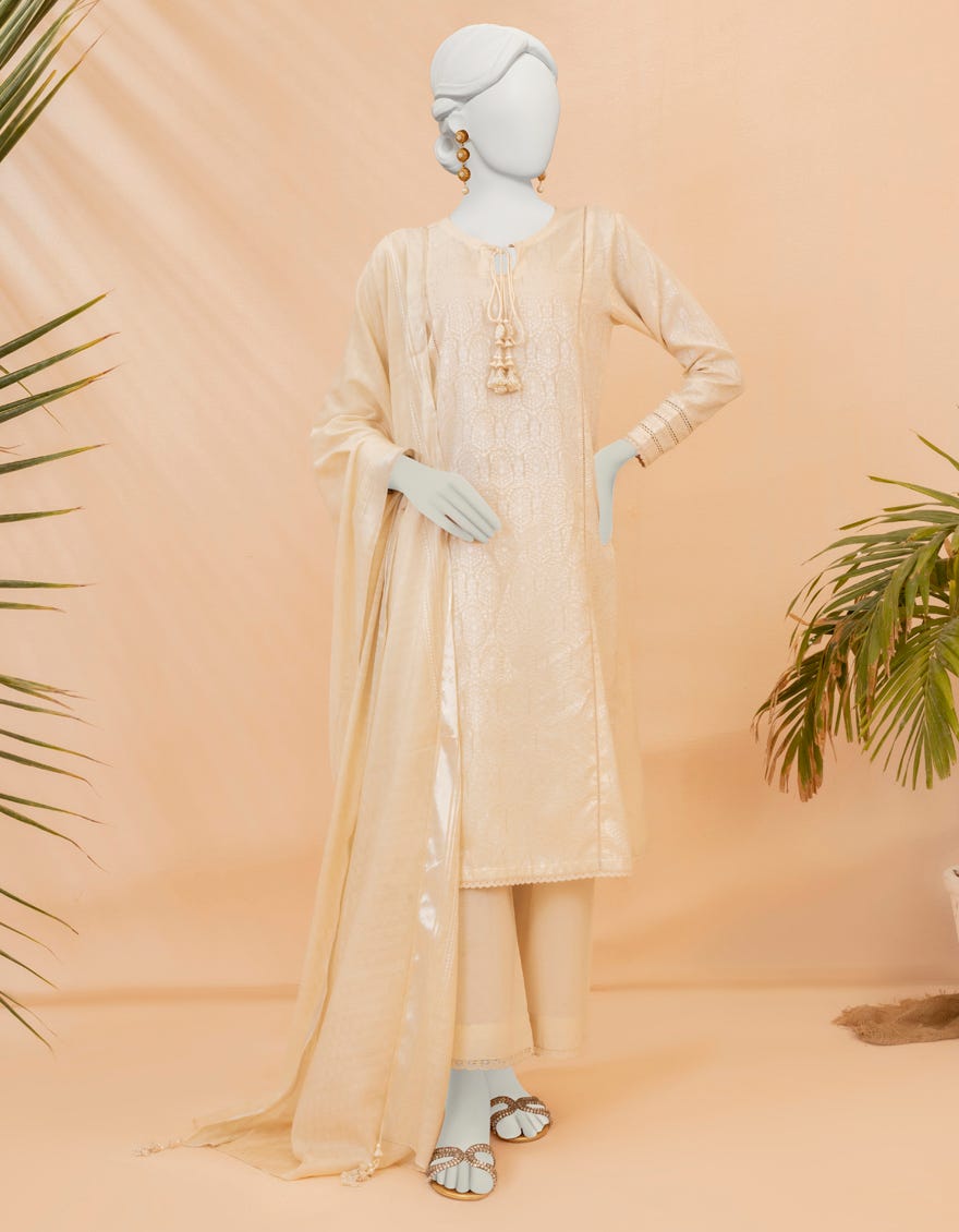 Yellow Lawn Unstitched 2 Piece Dress | Jjls-S-Jw2-23-7016