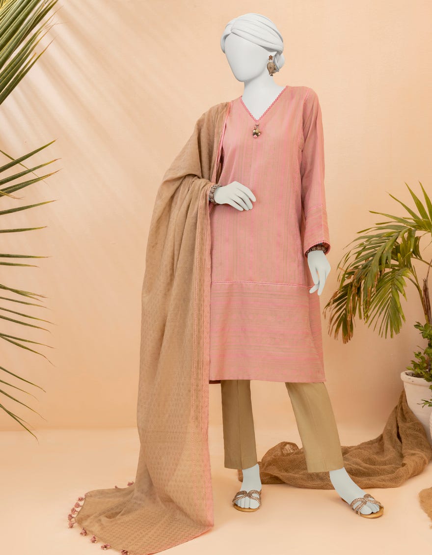 Brown Lawn Unstitched 2 Piece Dress | Jjls-S-Jw2-23-7019