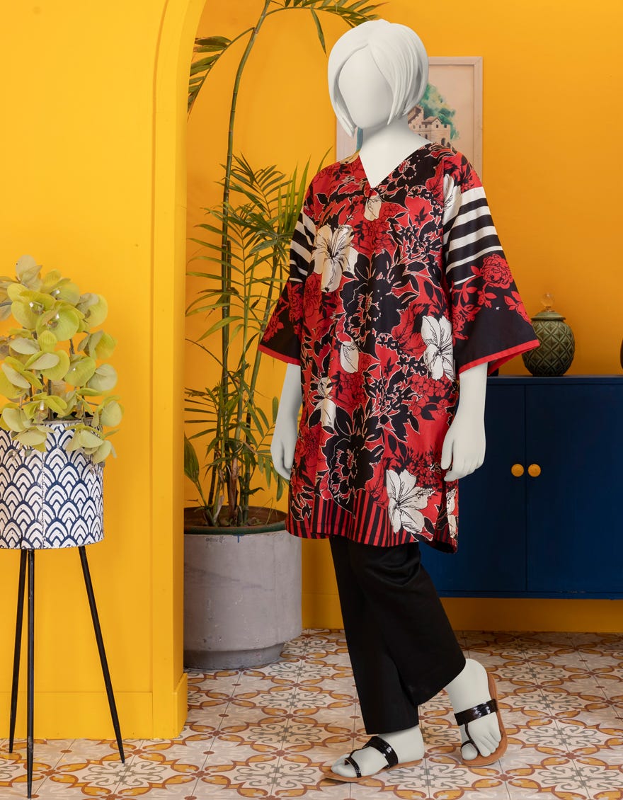 Black Lawn Kurti | Jygk-S-Jwt-24-4000