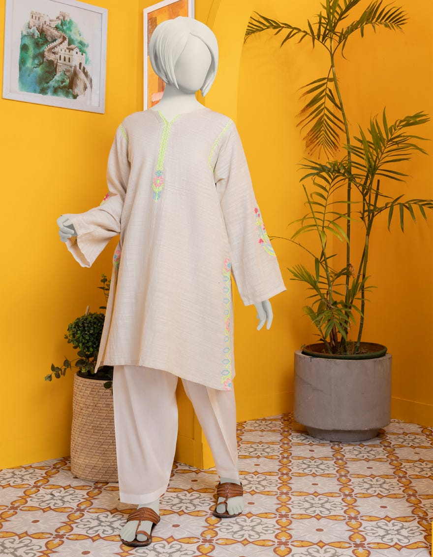 Beige Khaddar Kurti | Jygk-S-Jwt-24-4009
