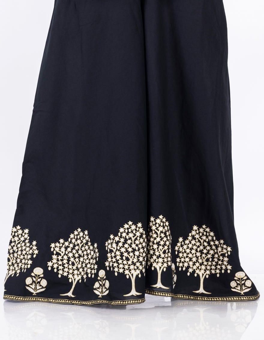 Black Lawn Trousers | Jgt-W-Jyt-24-7803