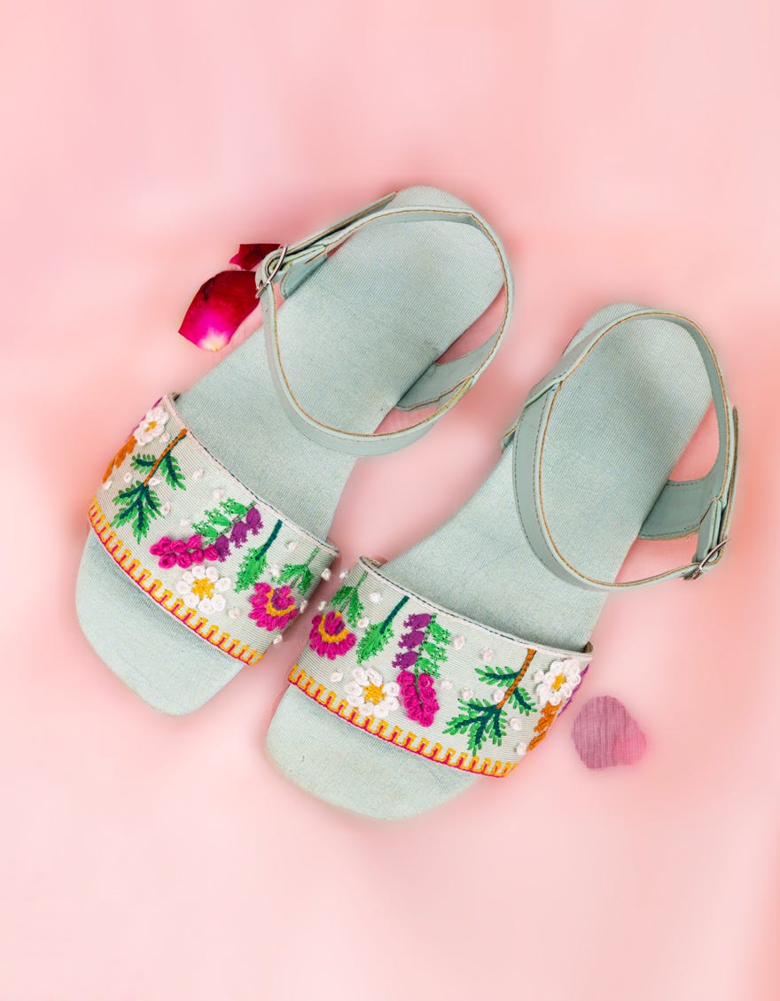 Light Blue Chappal | Jj-Klfwc-23-008