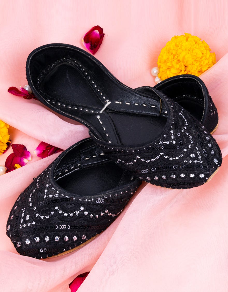 Black Khussa | Jj-Lkh-23-016