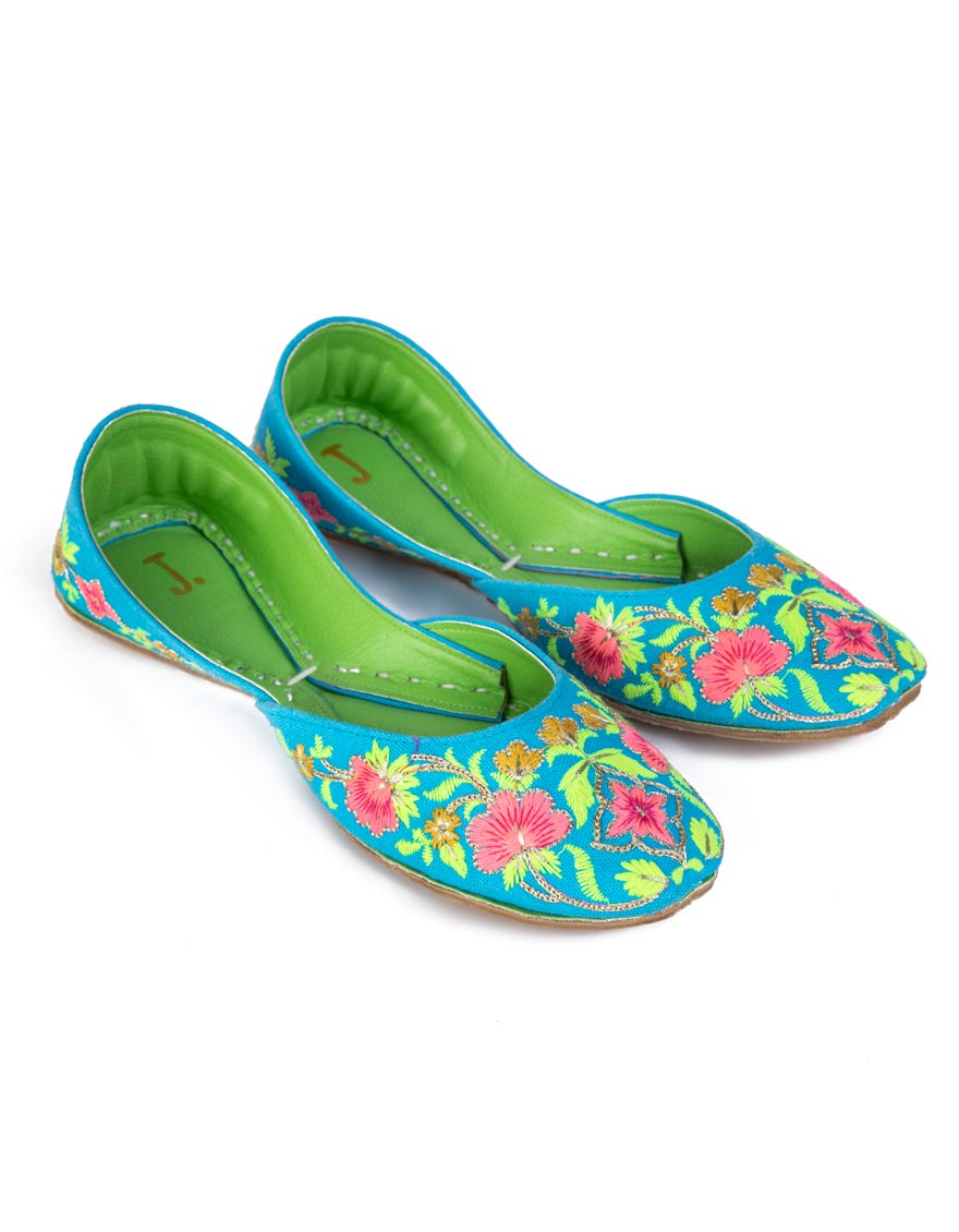 Turquoise Khussa | Jj-Lkh-23-291