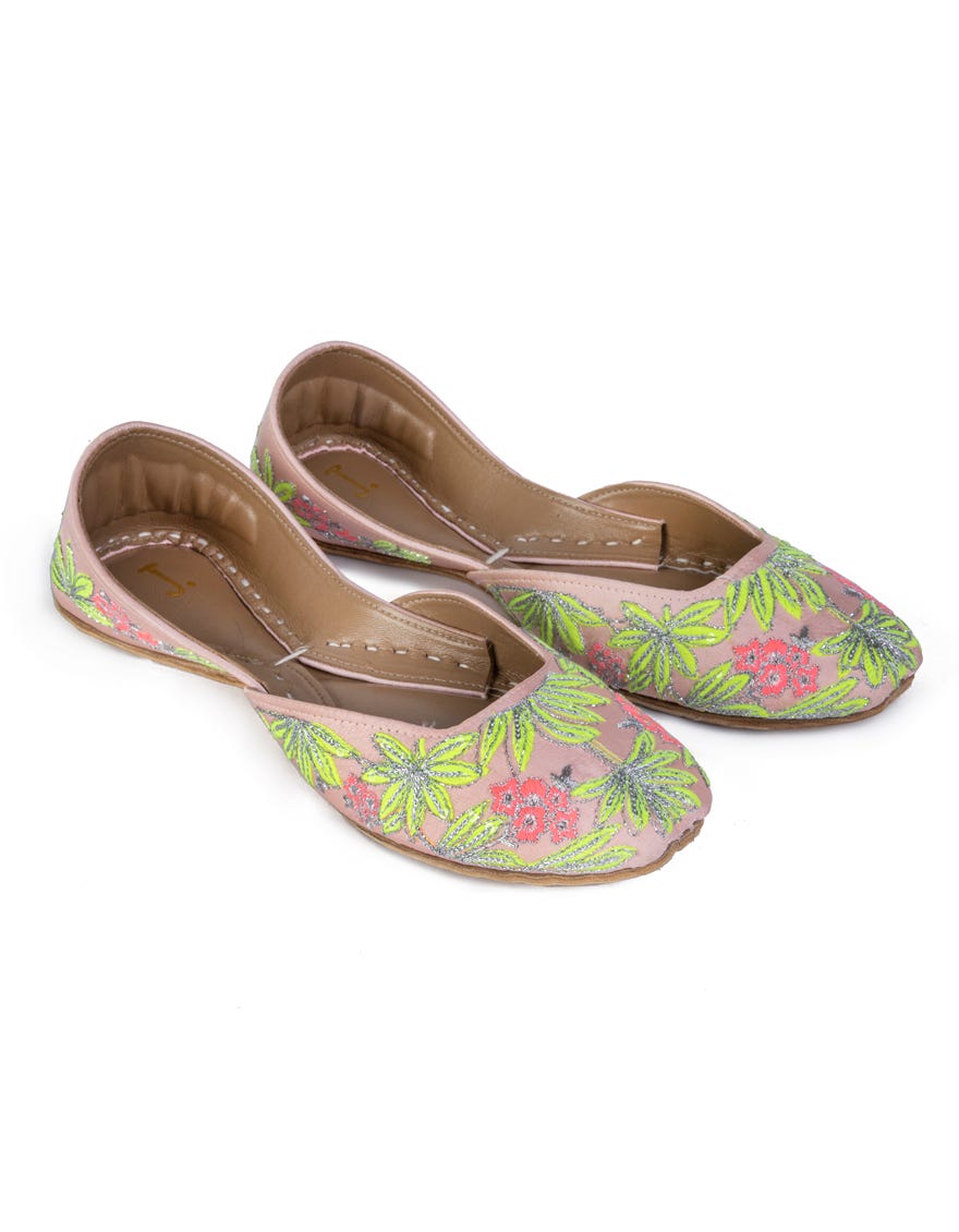 Light Pink Khussa | Jj-Lkh-23-294