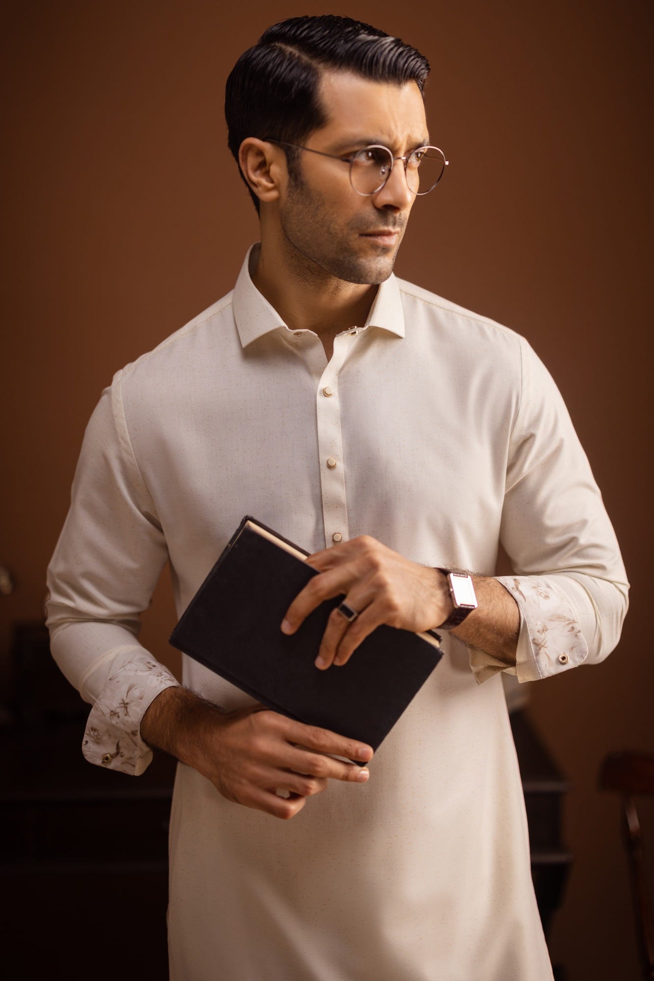 London - Cream Blended Kameez Shalwar