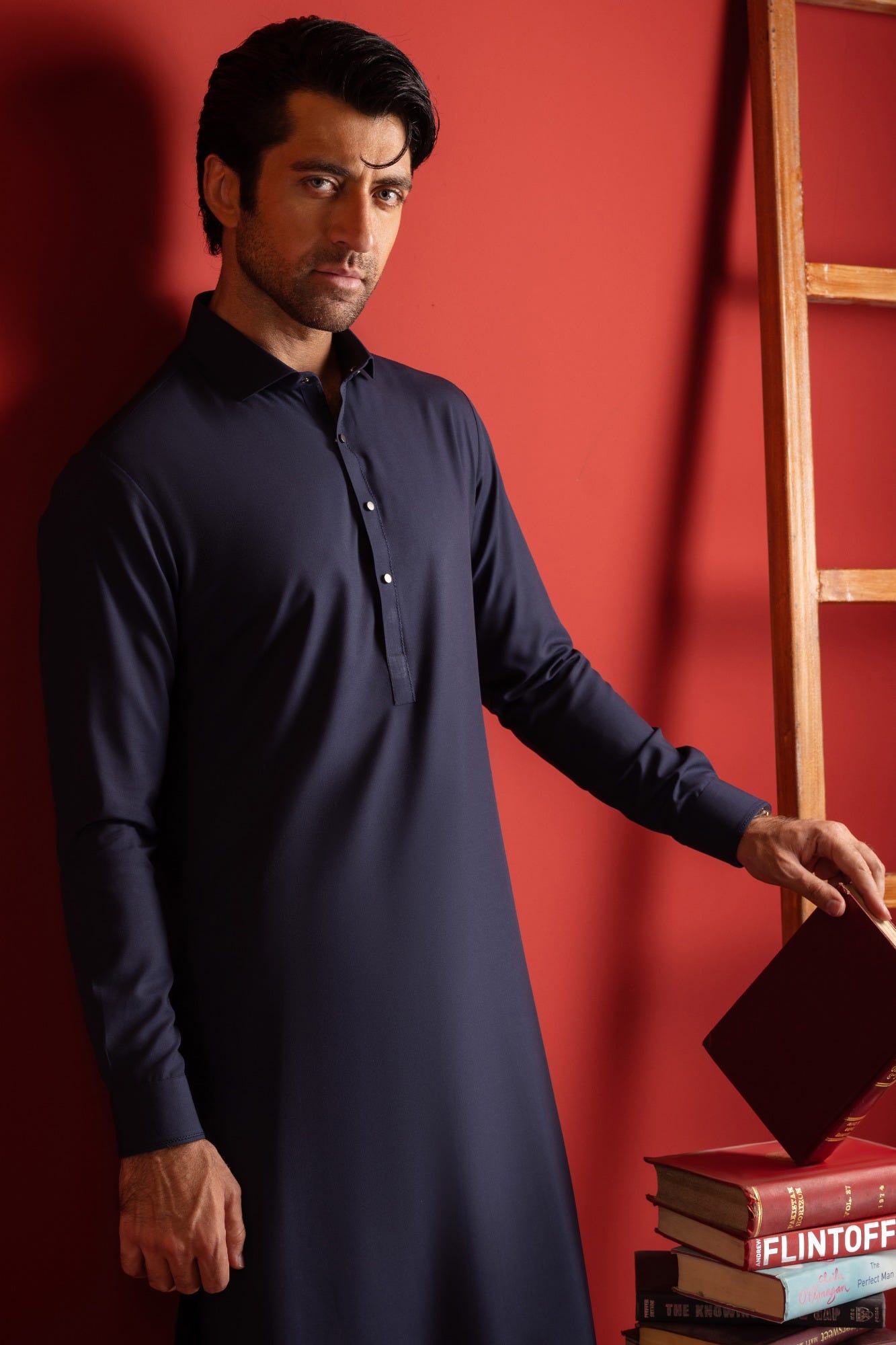 Malaysia - Blue Blended Kameez Shalwar