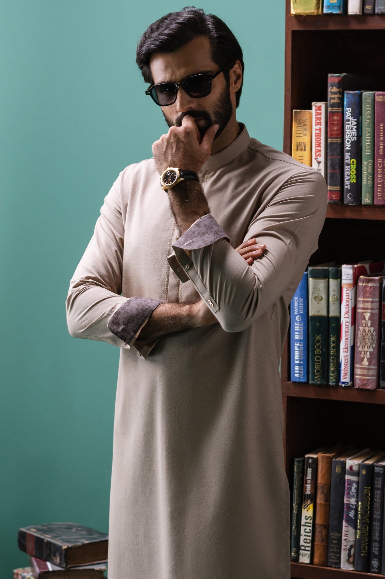 Nairobi - Khaki Cotton Kurta Trouser