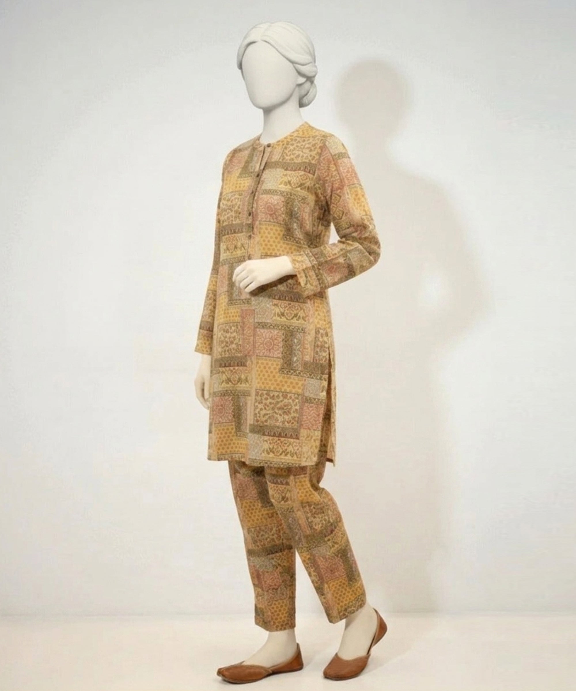 MULTICOLOR LAWN PRINTED KURTA