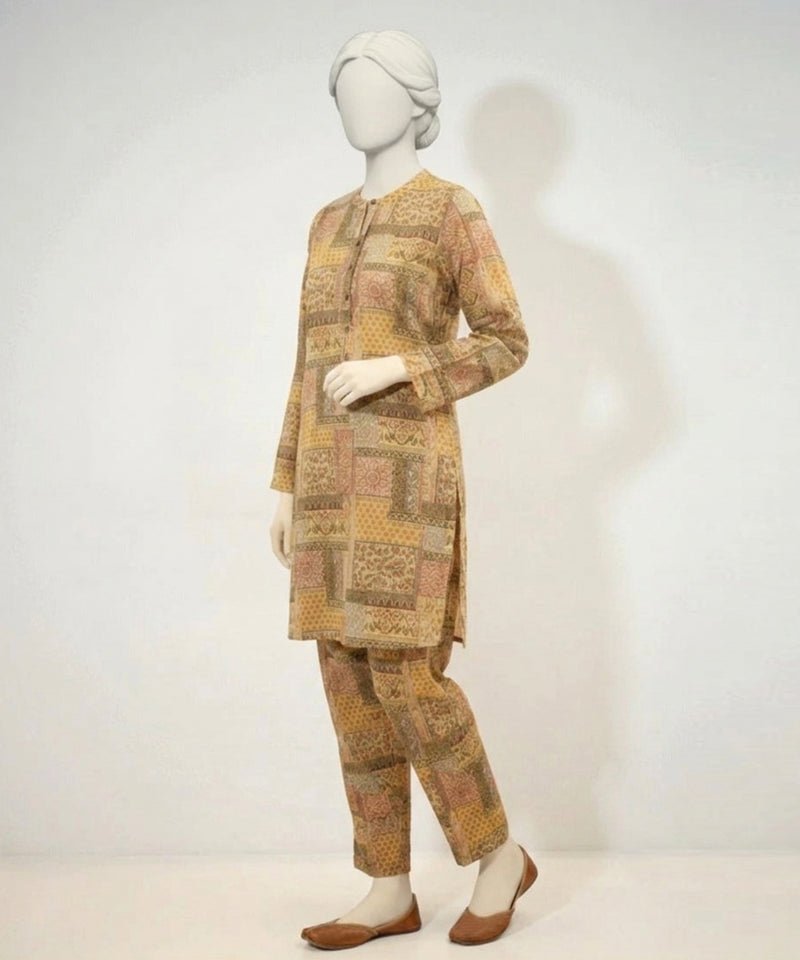 MULTICOLOR LAWN PRINTED KURTA