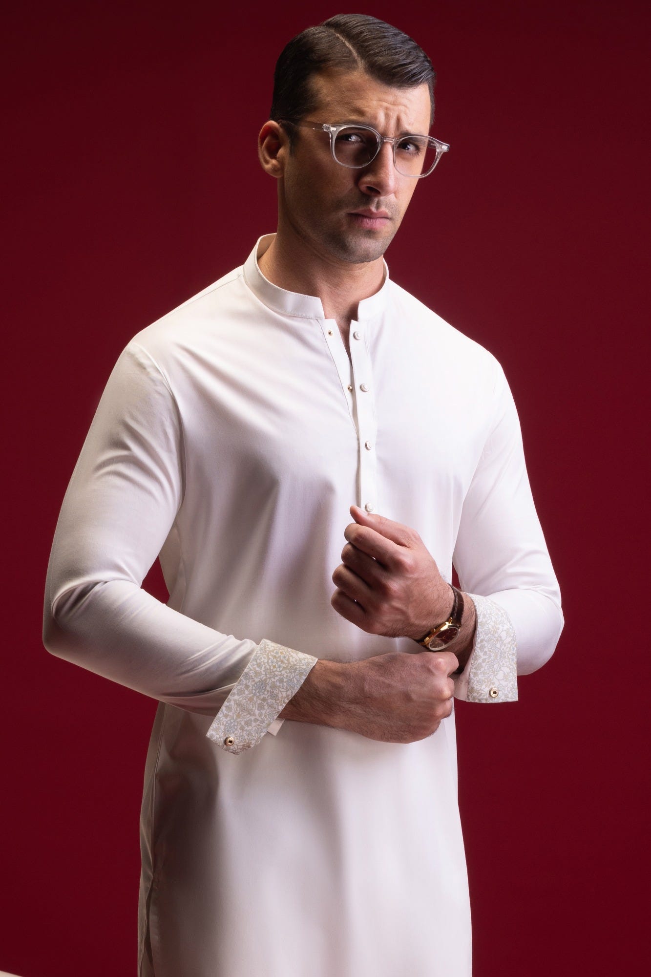 Oslo - Milky White Cotton Kurta Trouser