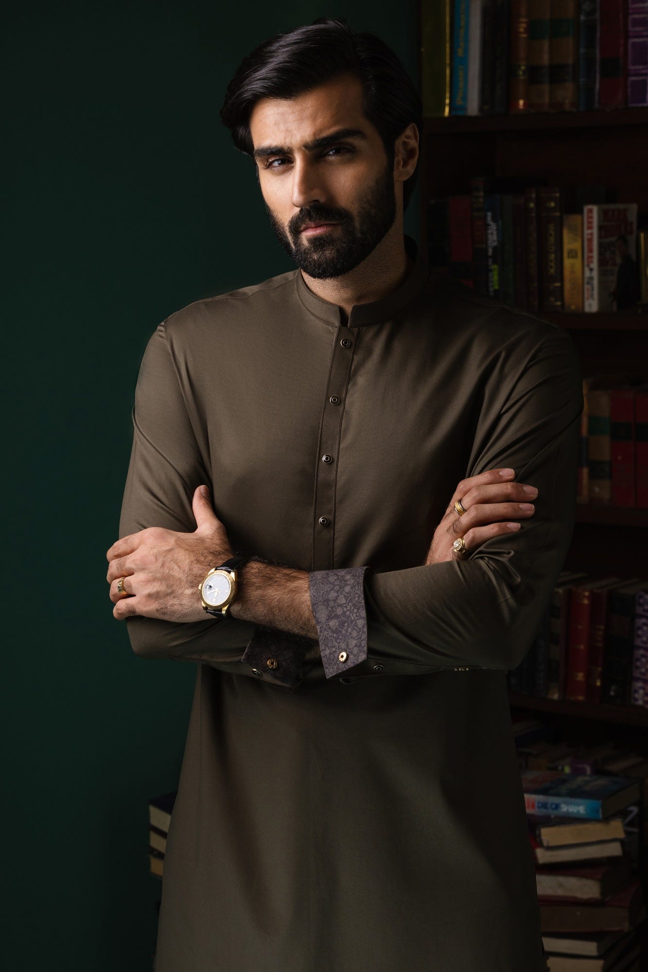 Oslo - Olive Cotton Kurta Trouser