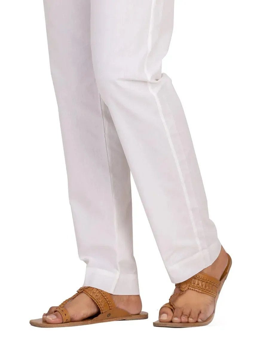 White Cotton Trouser | Jtp-A-303-R12