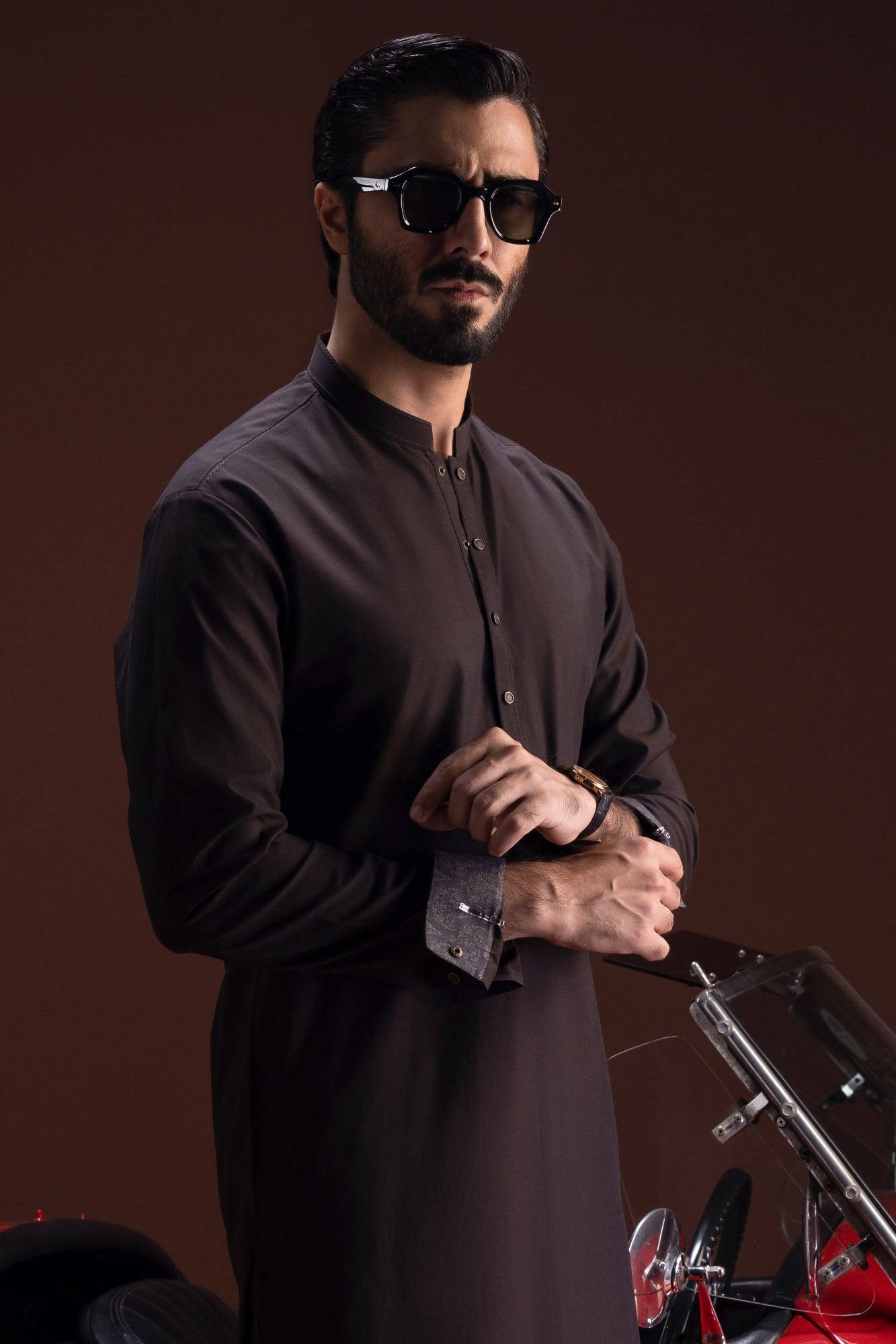Panama - Coffee Brown Cotton Kurta Trouser