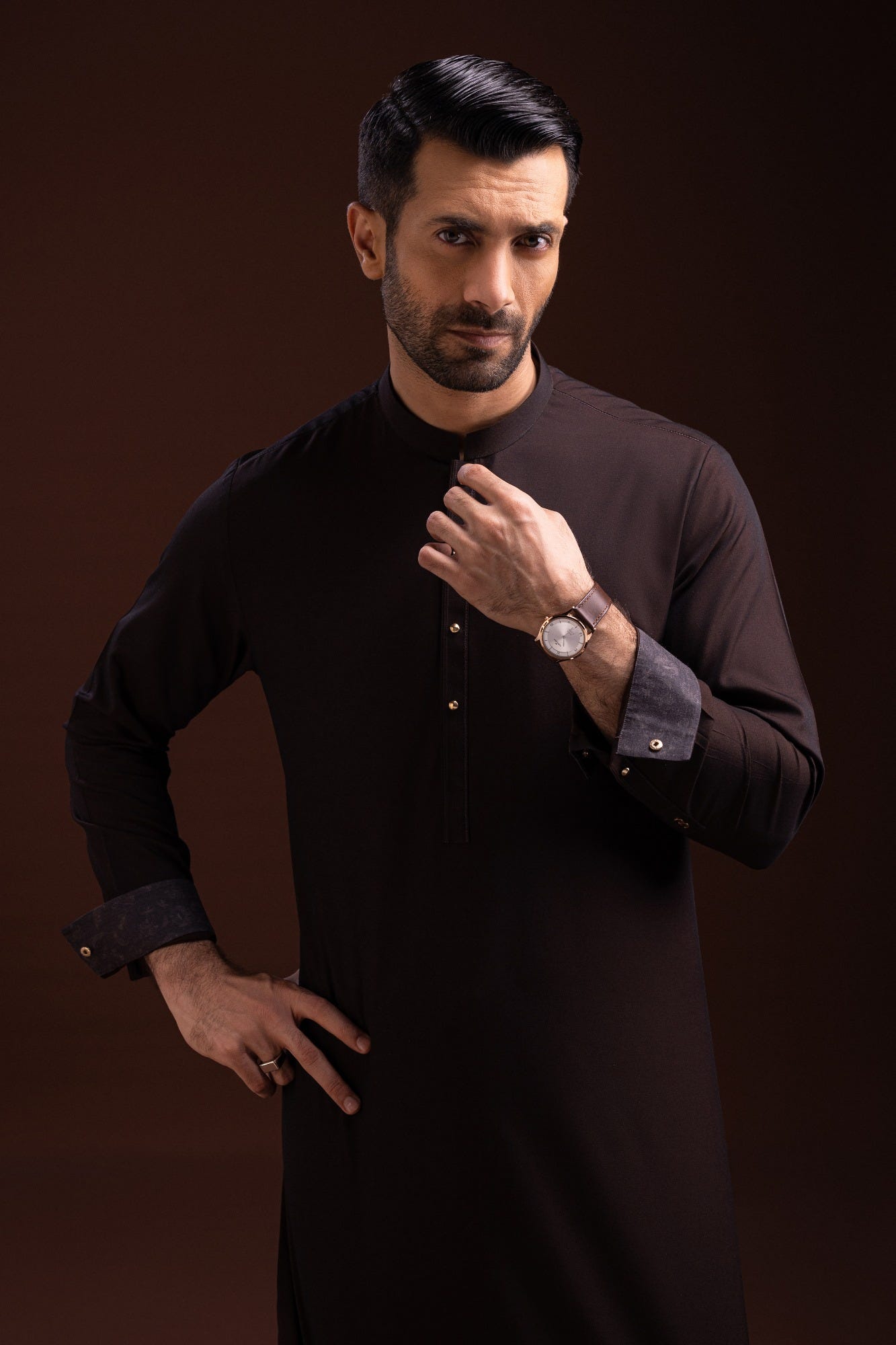 Perth - Coffee Blended Kameez Shalwar
