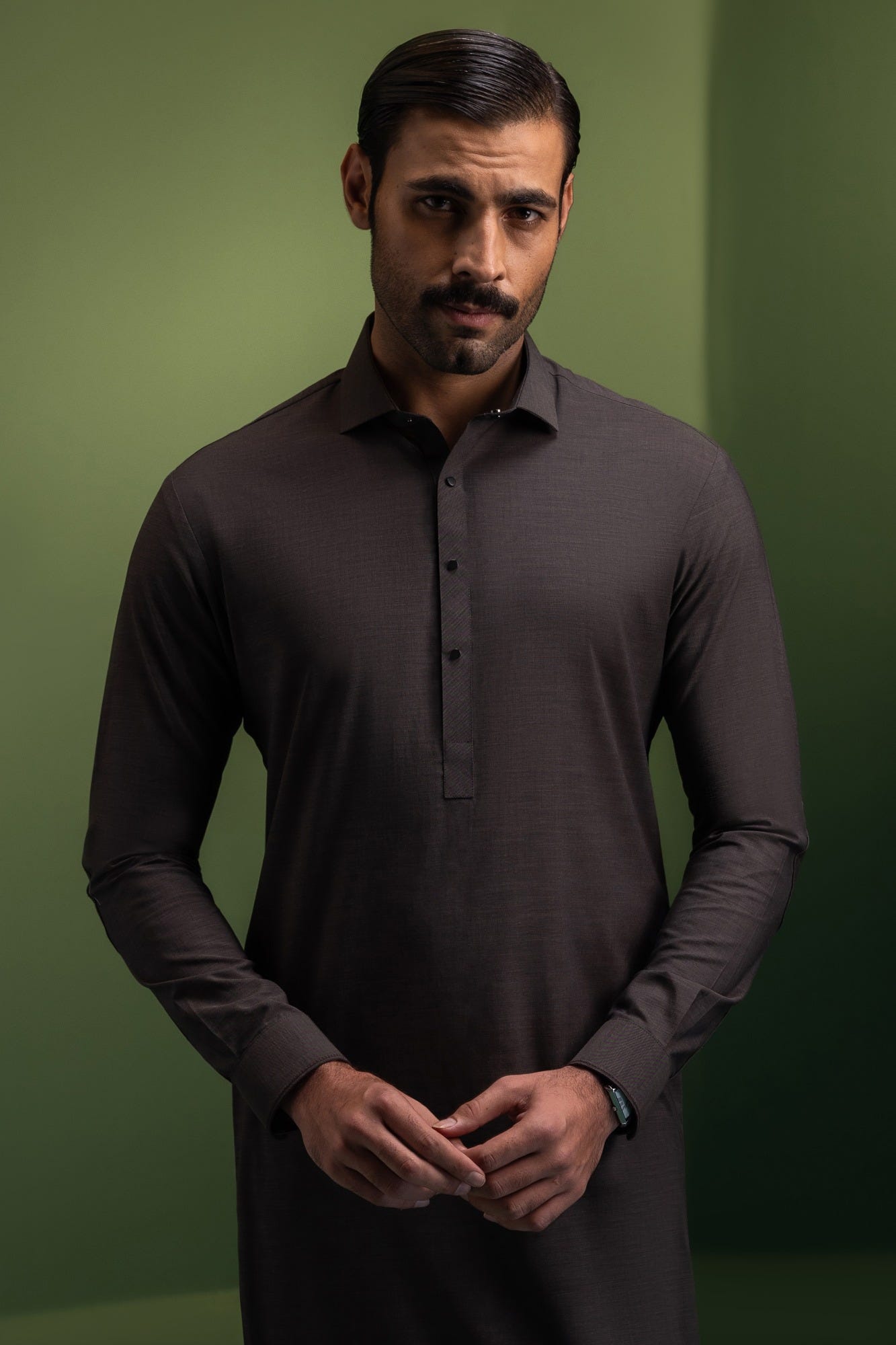 PERU - BROWN COTTON KURTA TROUSER