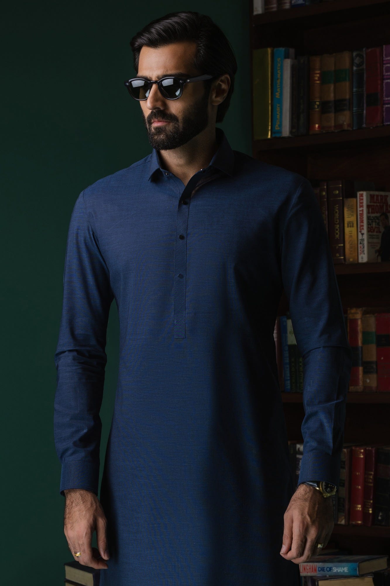 PERU - INDIGO COTTON KURTA TROUSER
