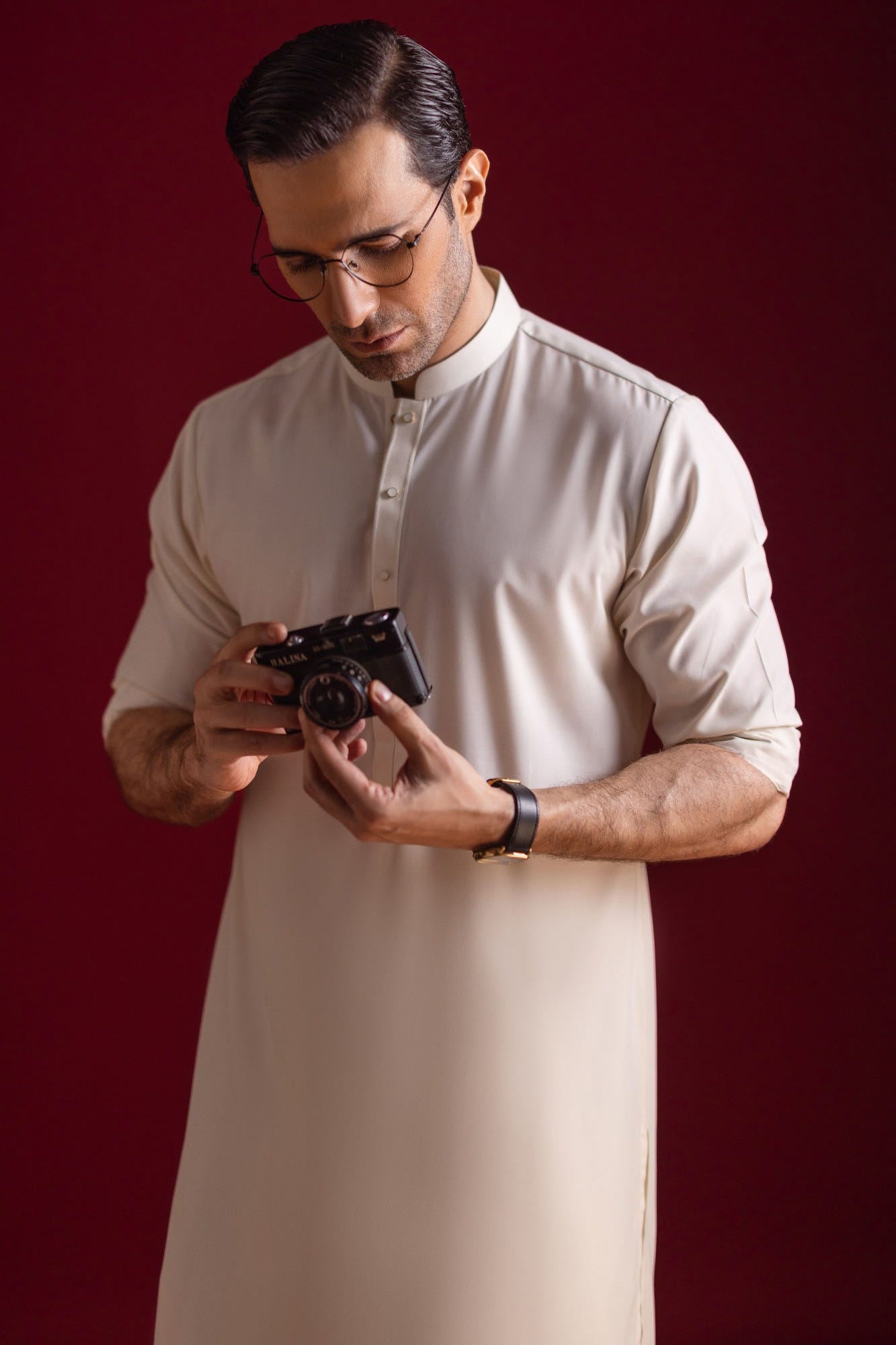 Richmond - Cream Blended Kameez Shalwar