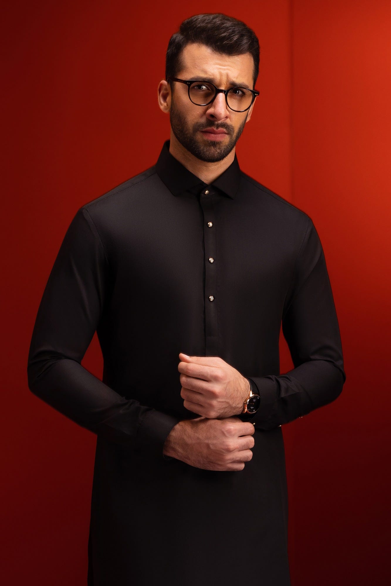 Rimini - Black Blended Kameez Shalwar