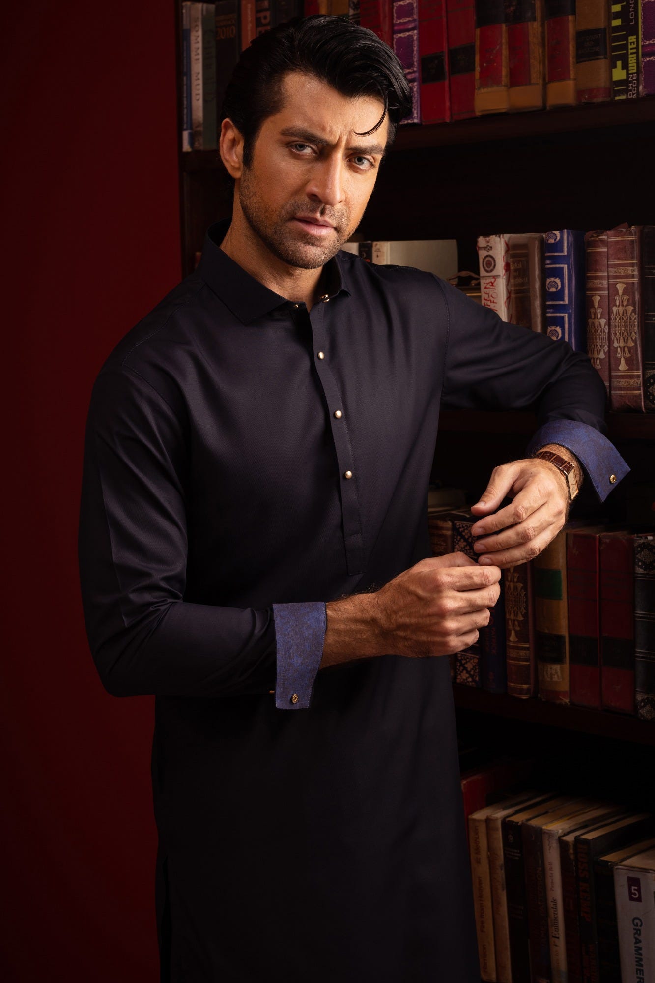 Rimini - Blue Blended Kameez Shalwar
