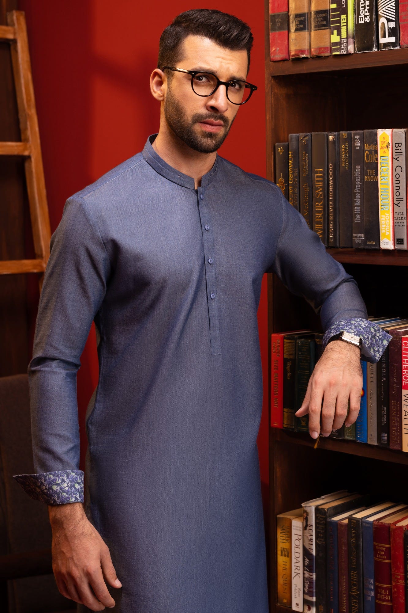 Russia - Indigo Cotton Kurta Pajama