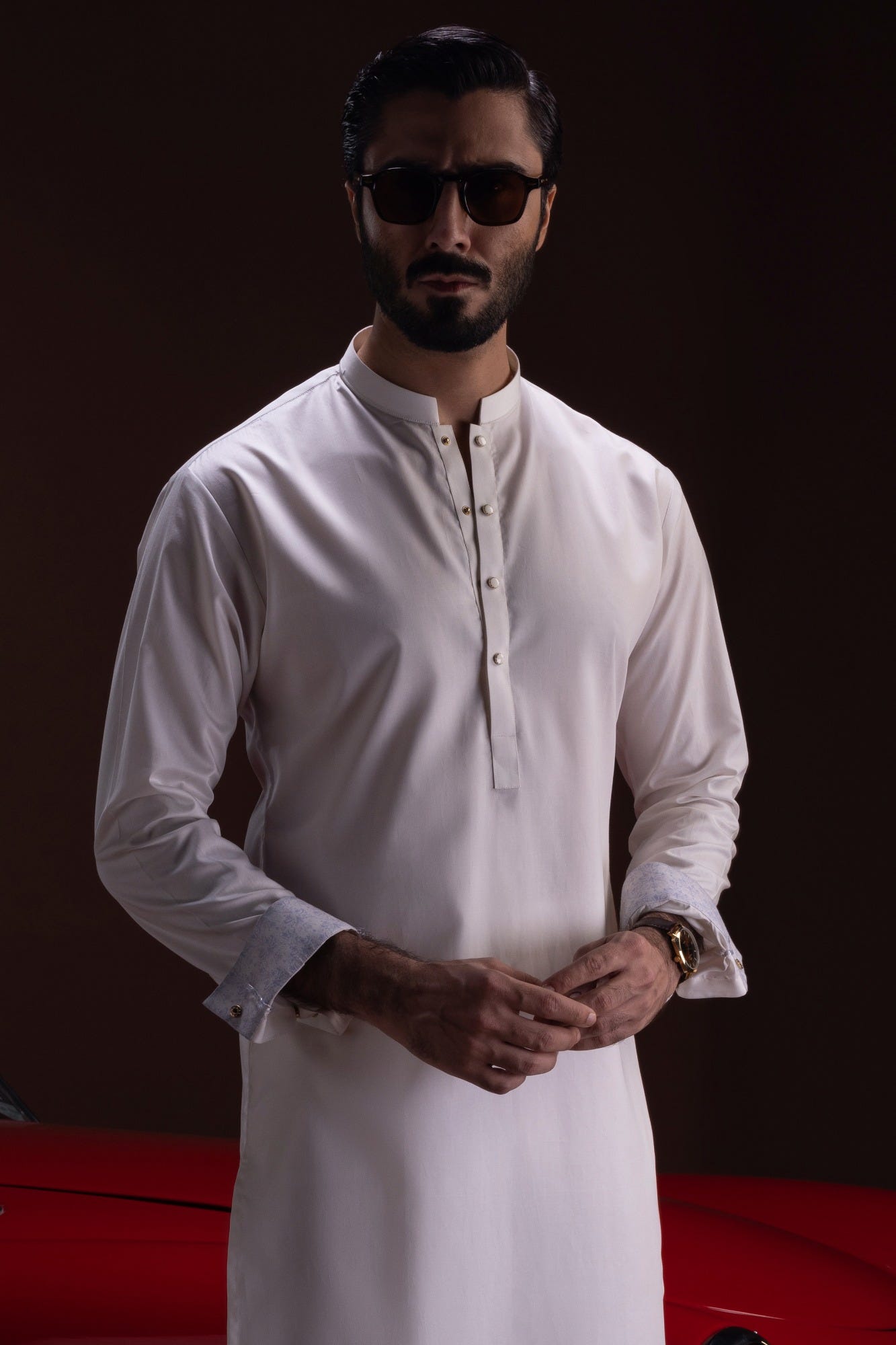 Salamanca - Milky White Cotton Kurta Trouser