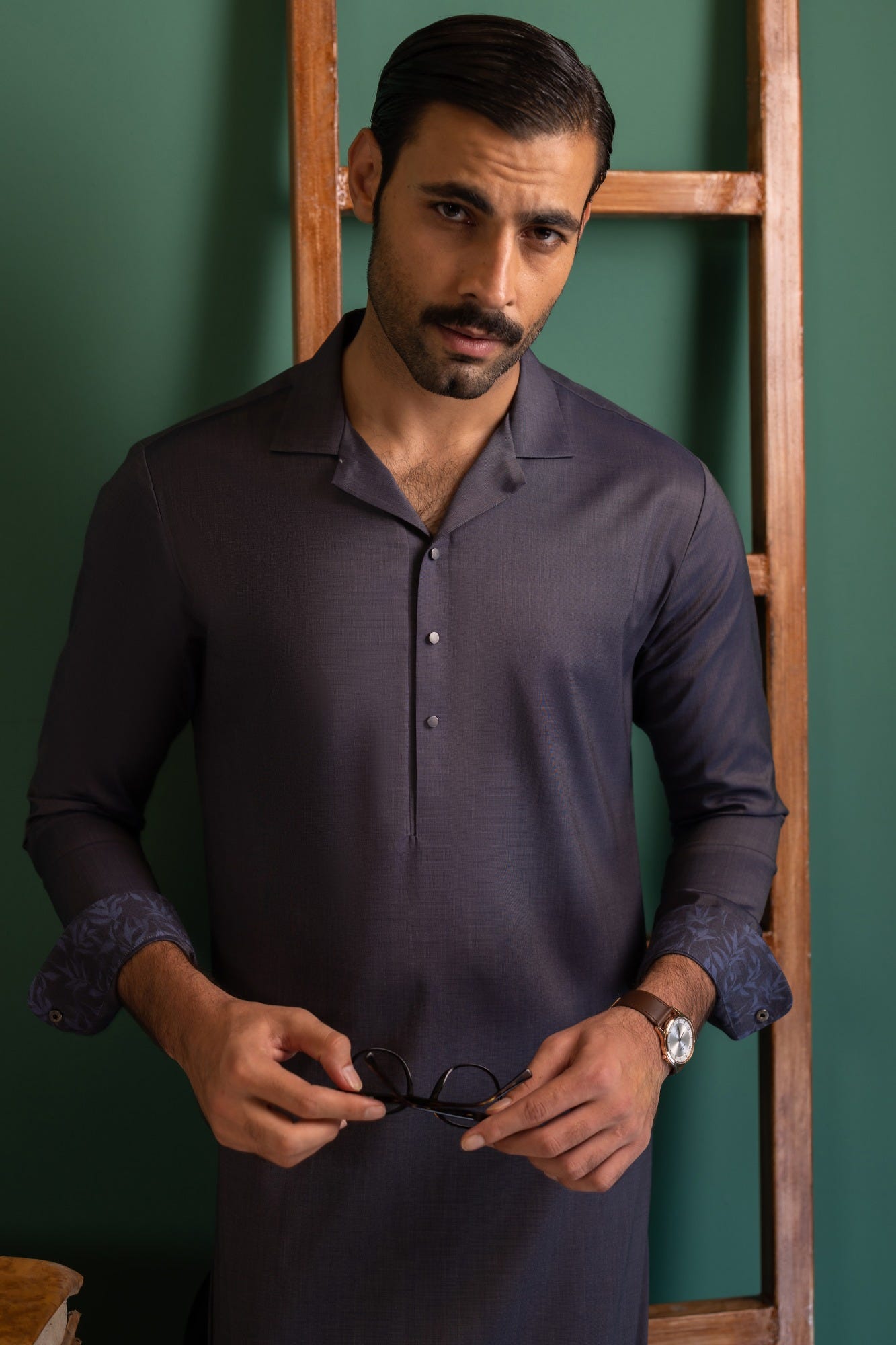 Salta - Denim Blue Cotton Kurta Pajama