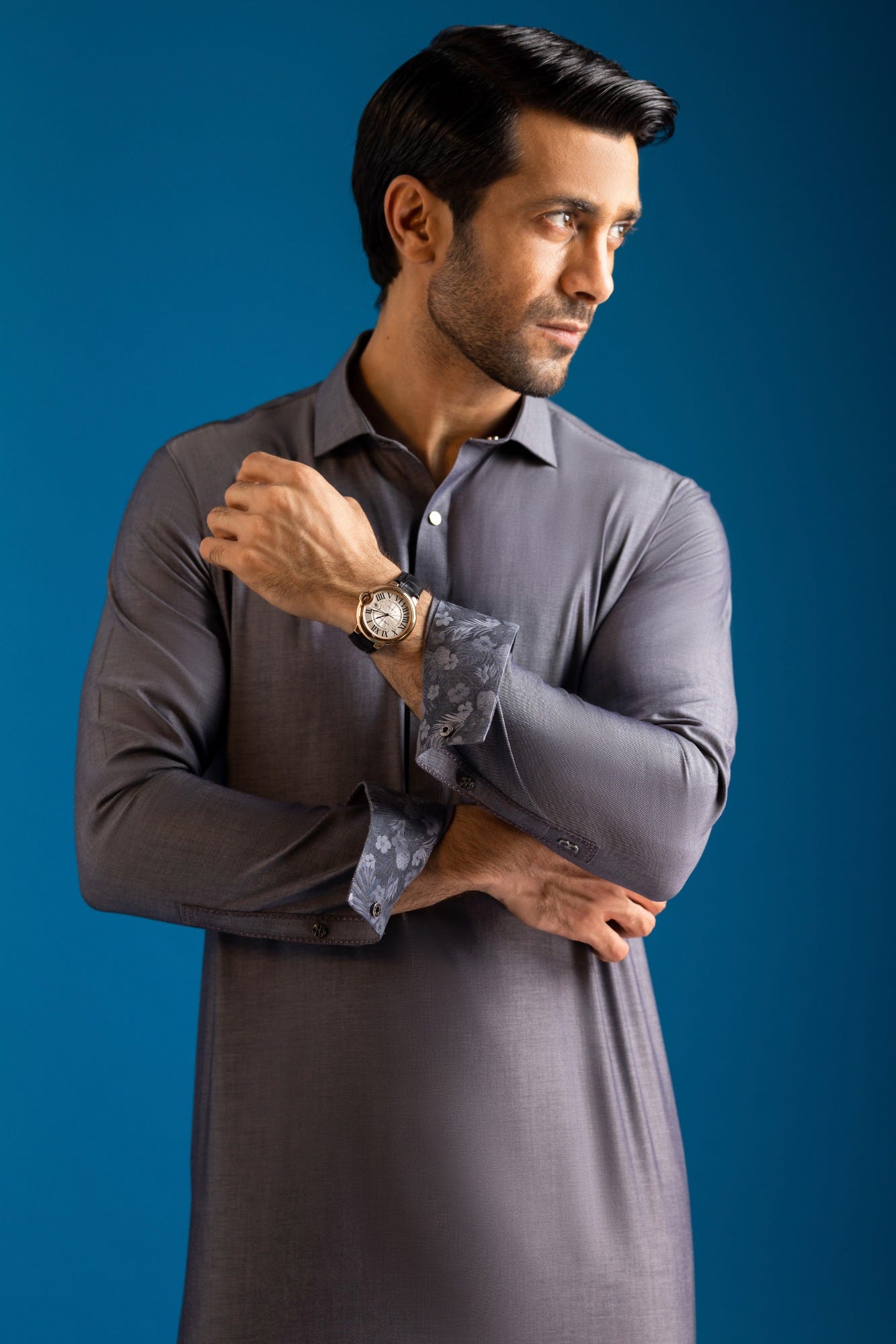 Shanghai - Grey Cotton Kurta Trouser