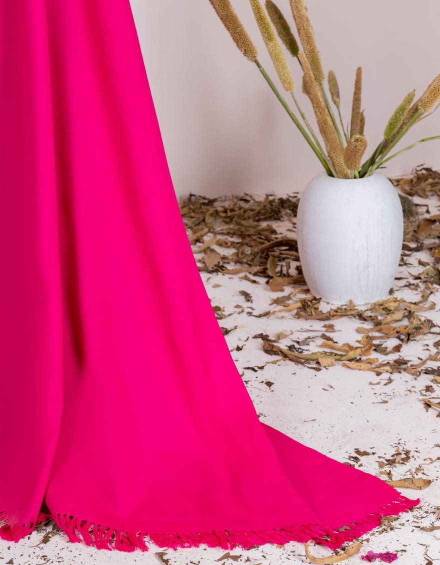 Pink Acrylic Shawl | Jsh-Shw-22-060