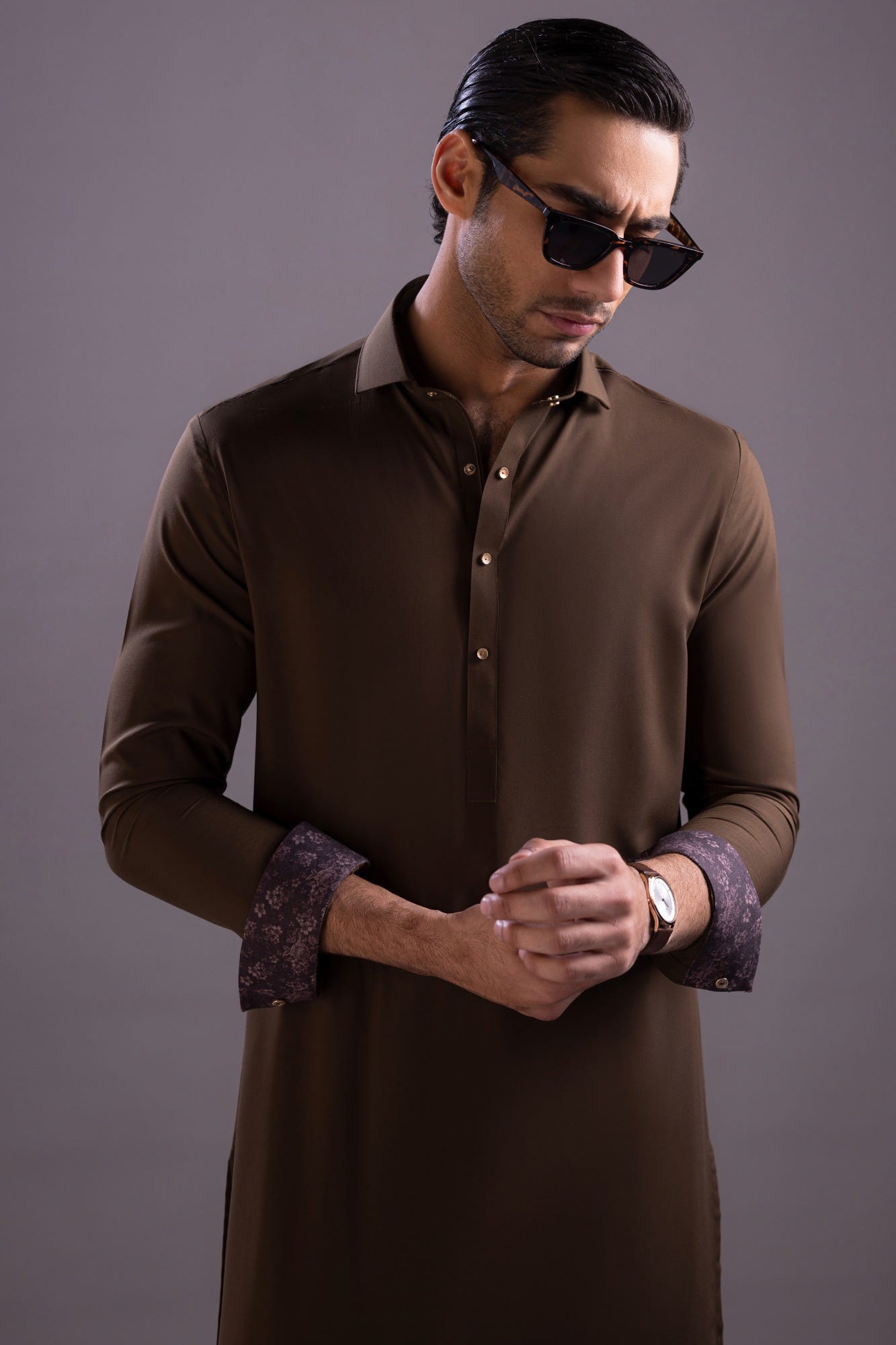 Sliven - Mustard Blended Kameez Shalwar