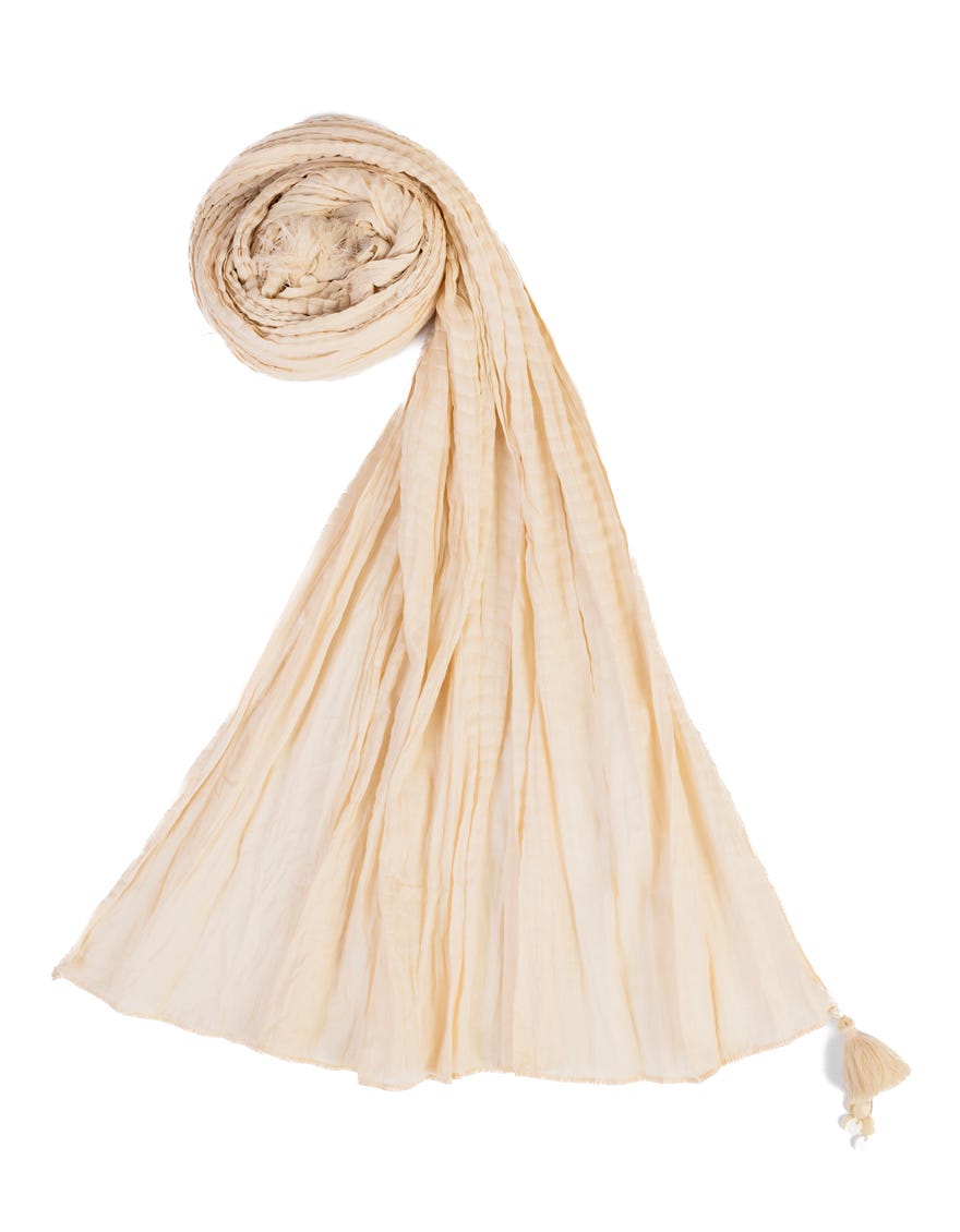 Beige Lawn Stole | Jlst-S-Stl-23-2602