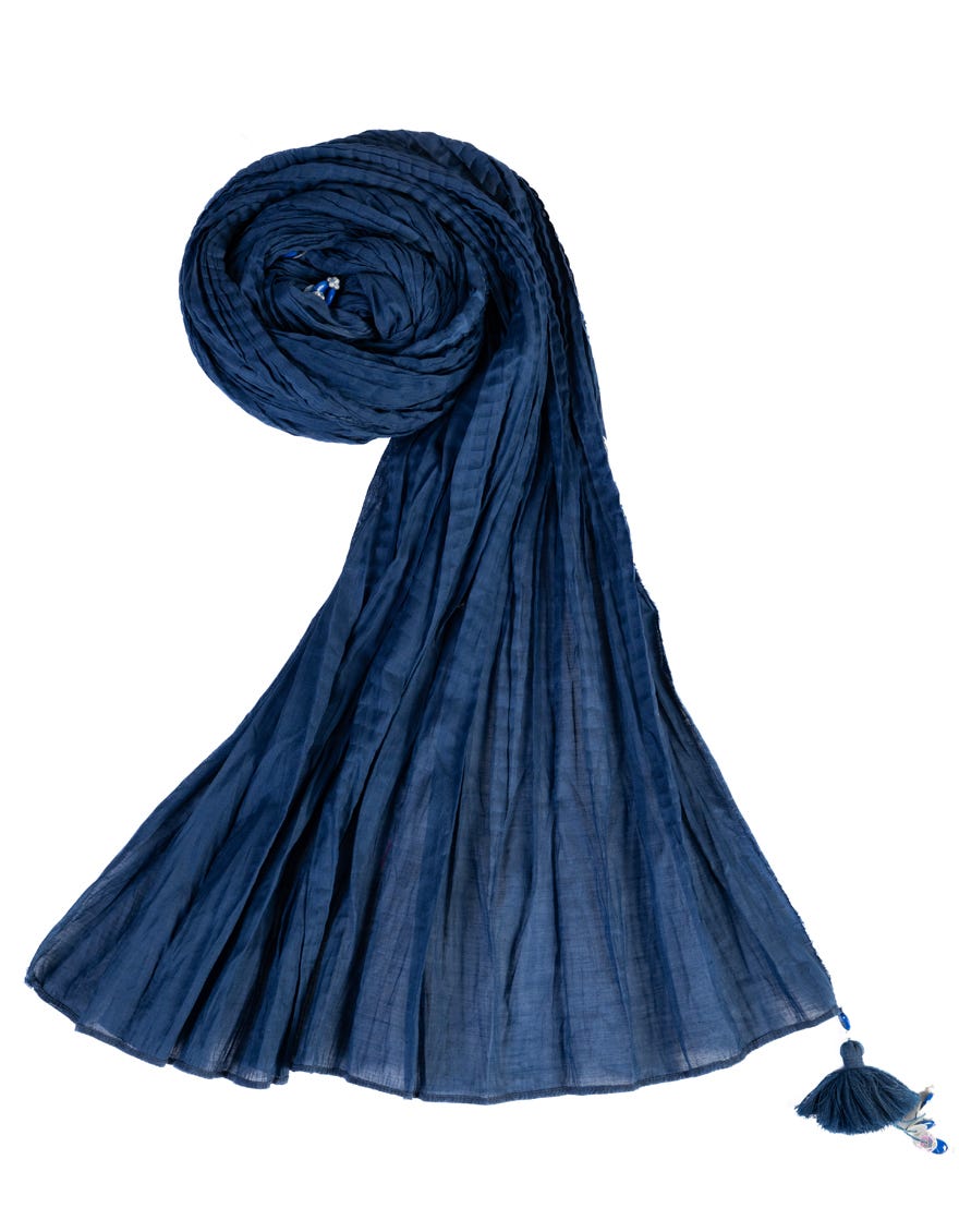 Blue Lawn Stole | Jlst-S-Stl-23-2603