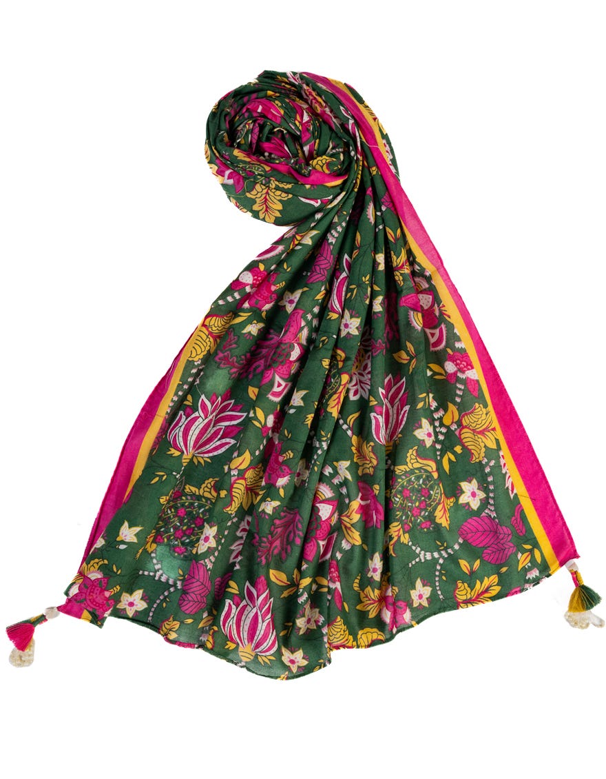GREEN LAWN STOLE | JLST-S-STL-23-2609