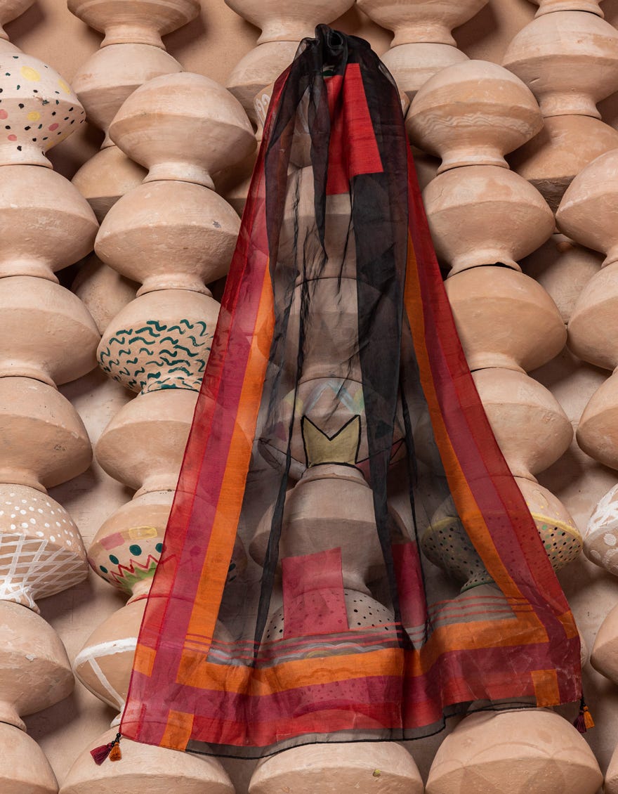 Multicolor Jacquard Stole | Jlst-S-Stl-23-2610