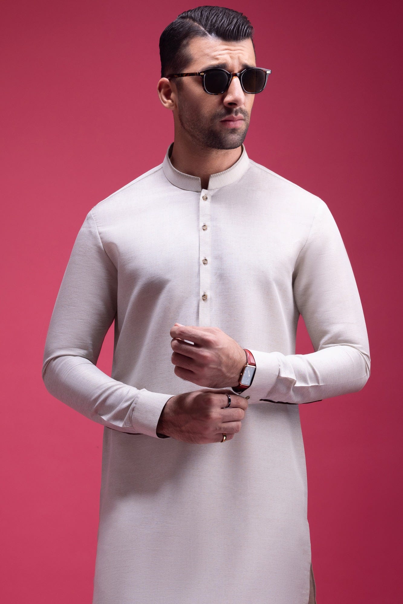 Stockholm - Light Olive Blended Kurta Trouser