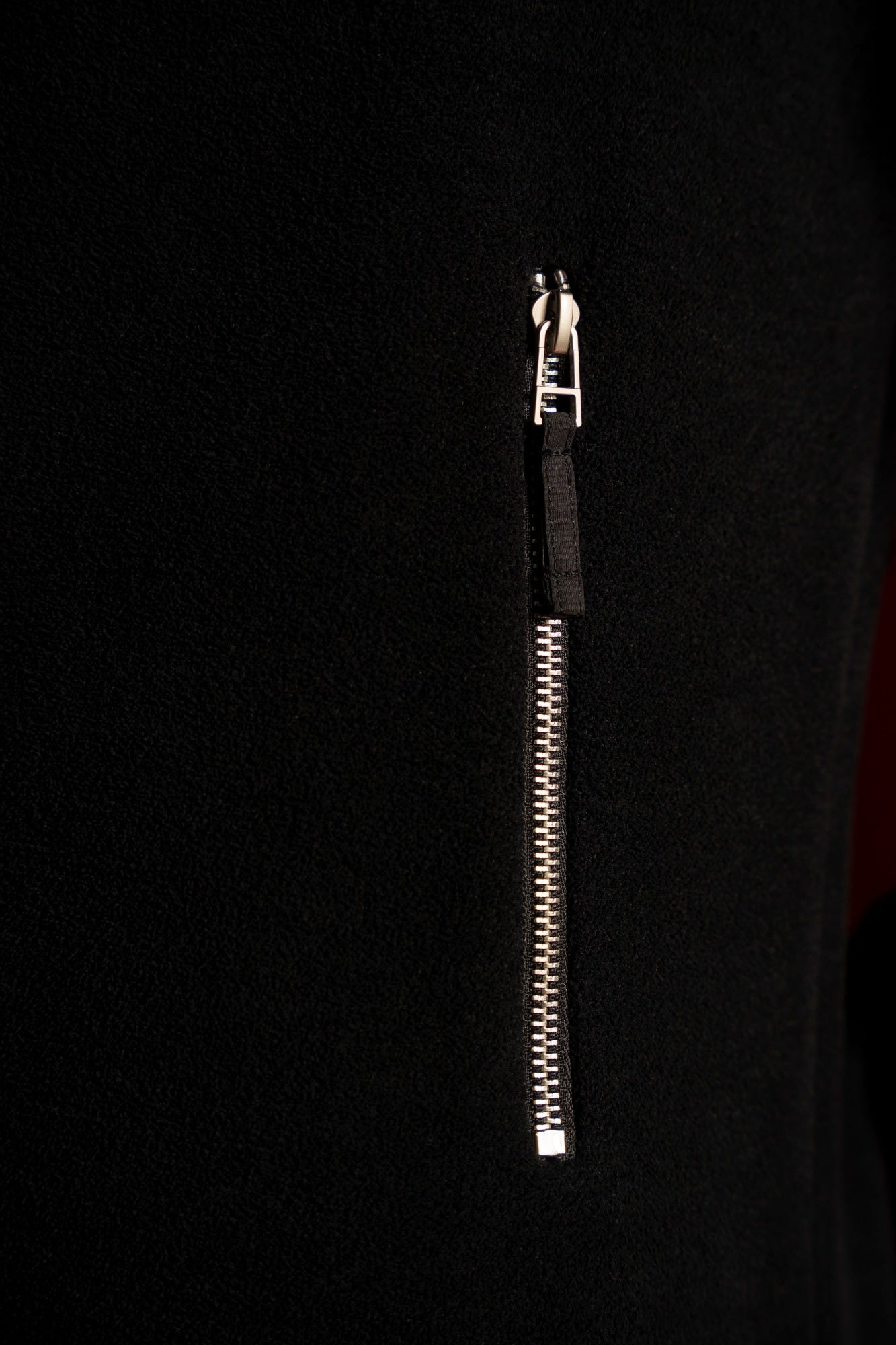 Black Nylon Cardigan Zipper Reece | Cc Swt 0021