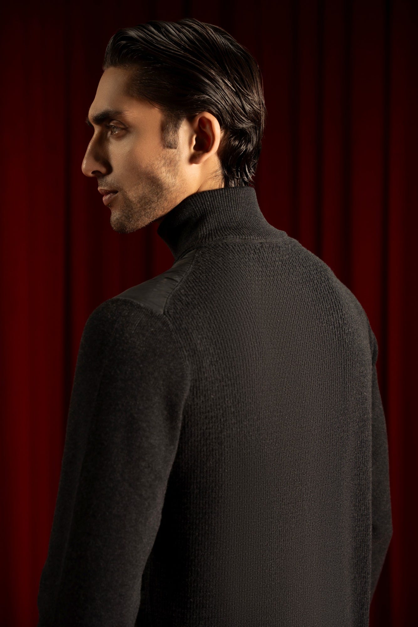 Dark Heather Cotton Hi Fashion Jacket | Cc Swt 0026