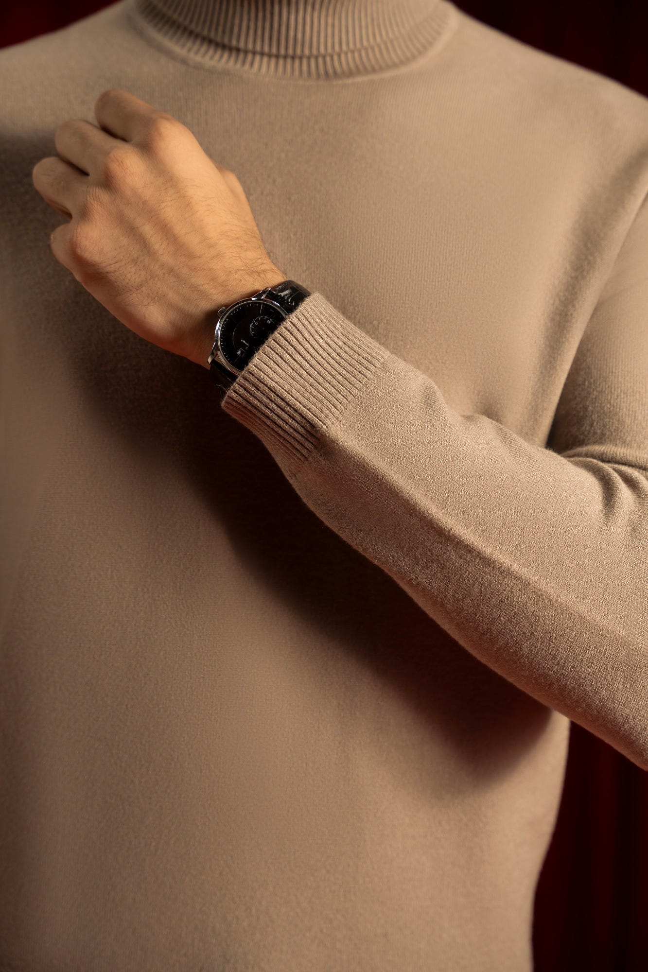 Sand Turtleneck Sweater | Cc Swt 0031