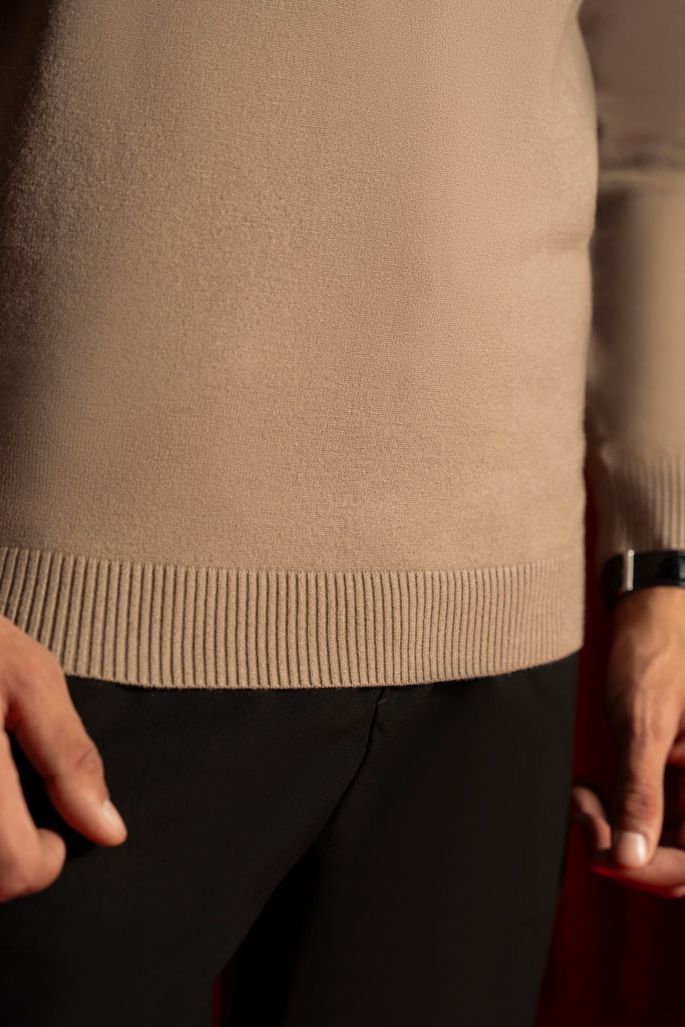 Sand Turtleneck Sweater | Cc Swt 0031