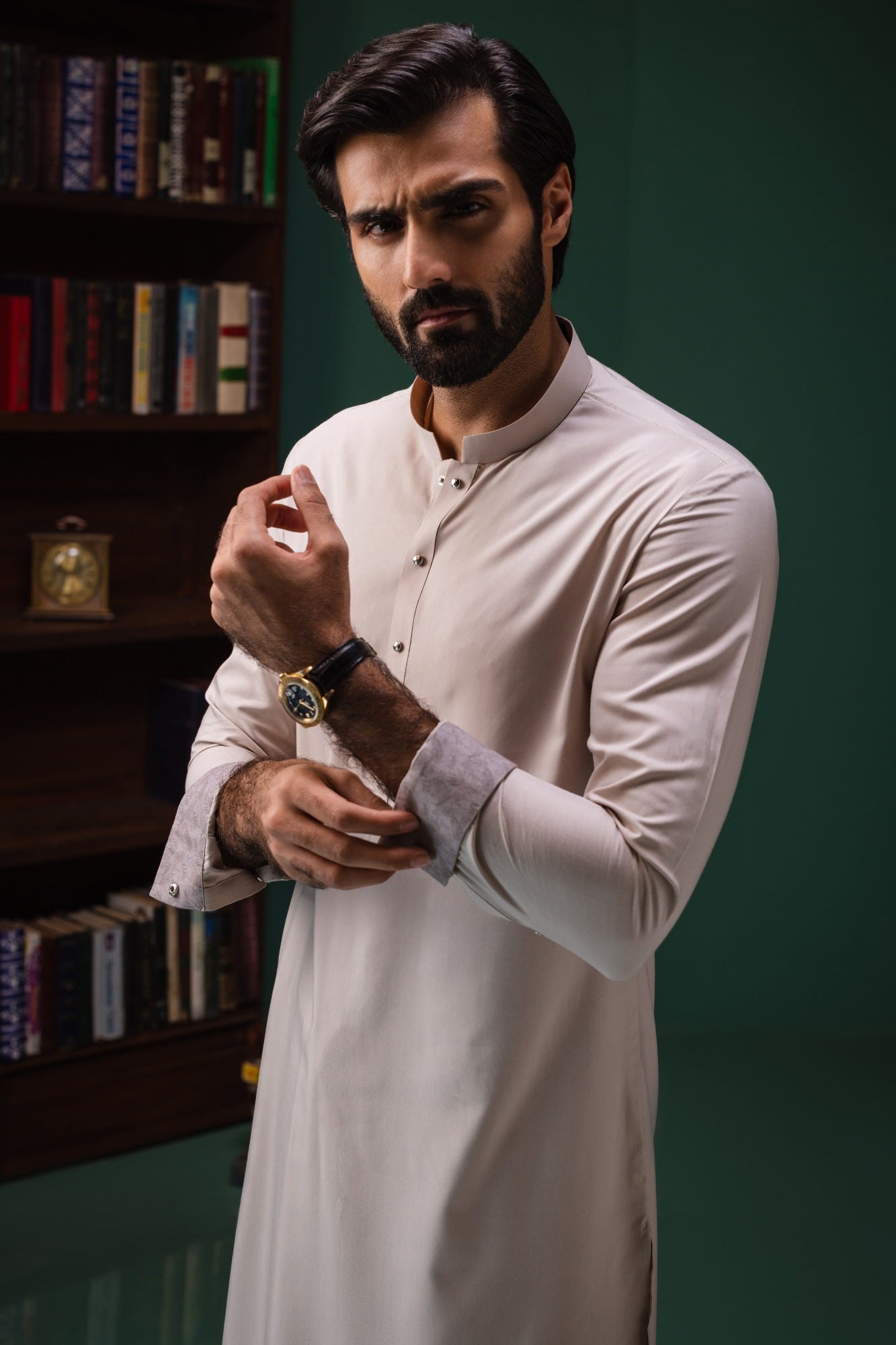 Verona - Sand Blended Kameez Shalwar
