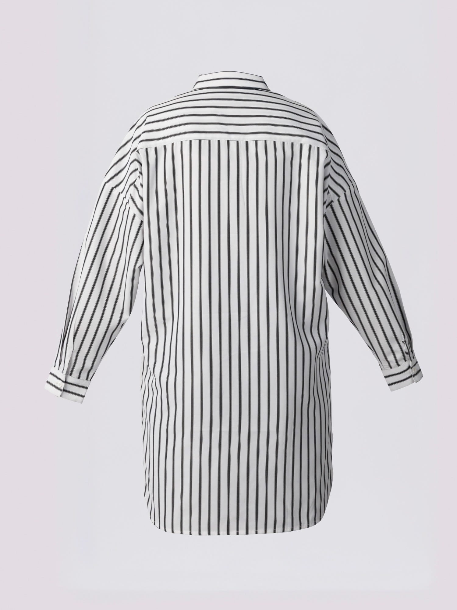 White Bar Stripe Shirt
