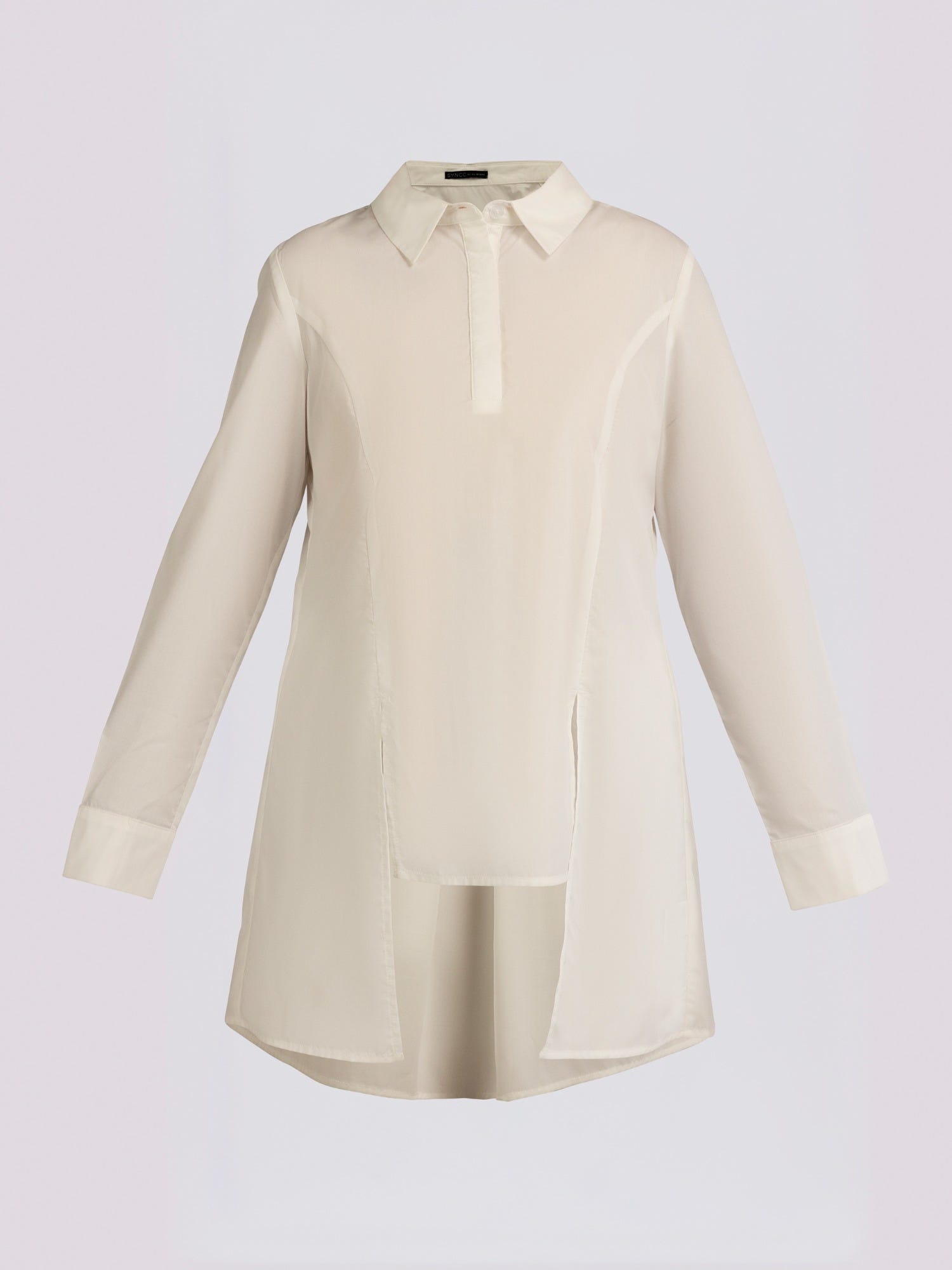 White High-Low Step Shirt