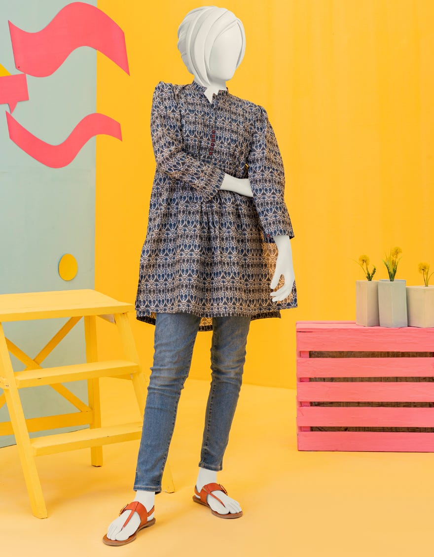 Blue Lawn Teens Kurti | Jygk-S-Ygkl-102-24
